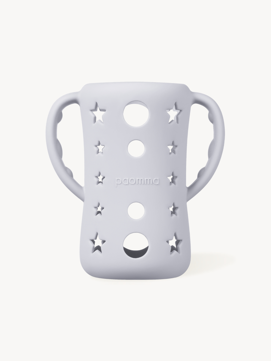 Силиконовый чехол для бутылочки, Light grey, 240 мл